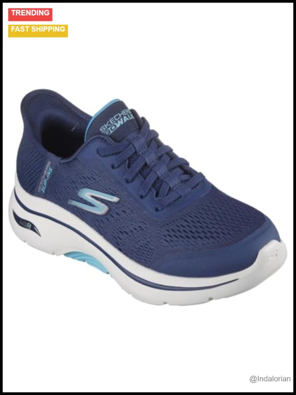Skechers Go Walk Arch Fit 2.0 Hands Free Slip-Ins Mesh Sneaker